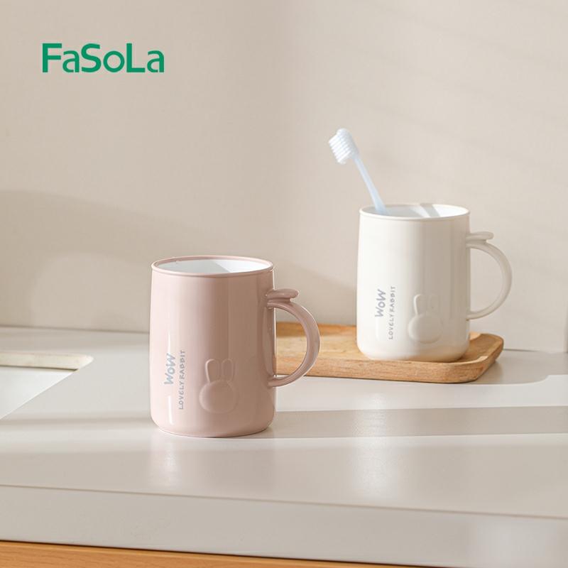 Cupa De Spălat. | Cupa De Clătire Din Plastic Fasola, Cană Creativă Și Minimalistă Pentru Cupluri, Cu Design De Iepuraș Drăguț, Ideală Pentru Baie, Cană Pentru Periajul Dinților. Cupa De Spălat. Cupa De Spălat.