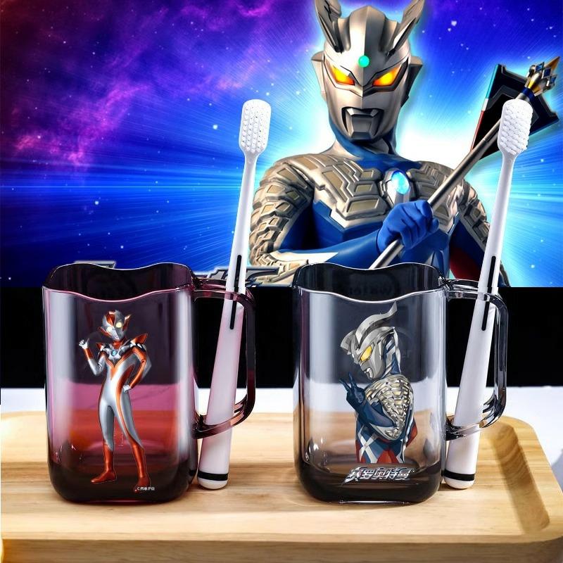 Cupa De Spălat. | Cupa De Periaj Pentru Copii Stil Japonez Ultraman, Cană De Clătire Rezistentă La Cădere, Set De Ustensile De Igienă, Pahar Pentru Periuța De Dinți, Cană Pentru Bebeluși Cu Desene Animate. Cupa De Spălat. Cupa De Spălat.